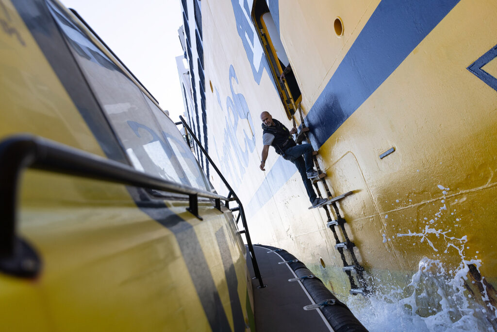 Reportage pour l'équipe de pilotage (pilotine) du port de Bastia