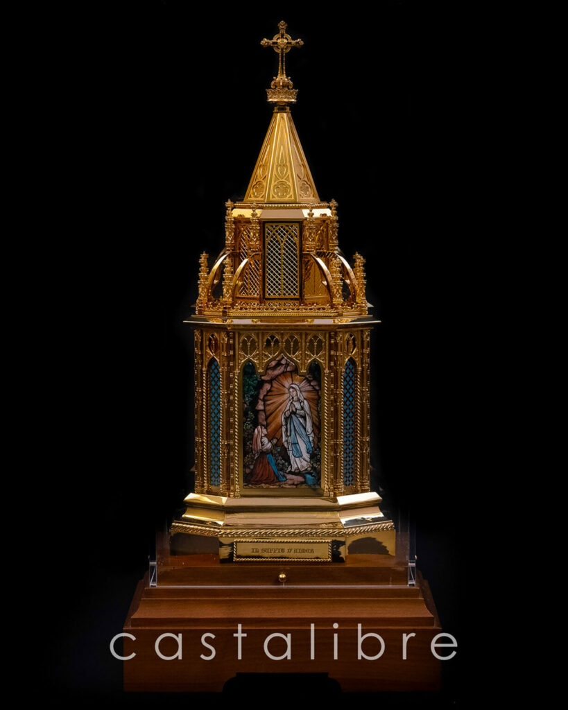 Photo du reliquaire de Sainte Bernardette pour la paroisse Notre Dame de Lourdes de Bastia